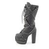 DemoniaCult - TORMENT156 Platform Boots - Black Product image